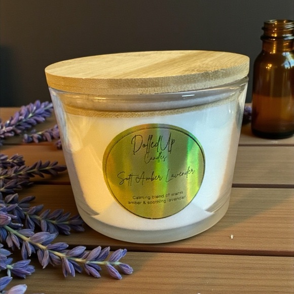 Handmade Other - 16oz Soft Amber Lavender Candle | Handmade Soy Candle